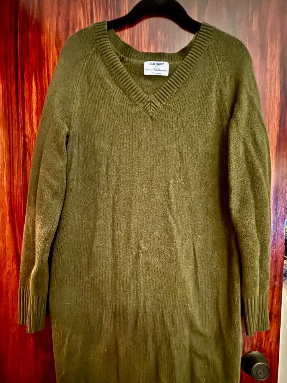 Sweater Dress - Olive Green - Old Navy